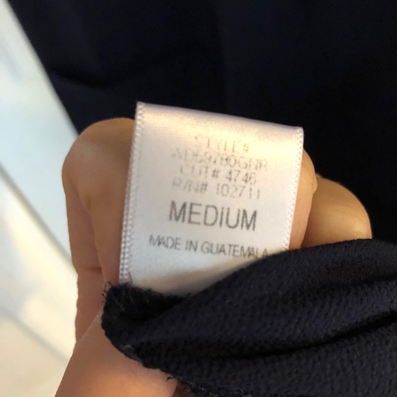 Harlowe & Graham Navy Lace Up Dress - Picture 5 of 10